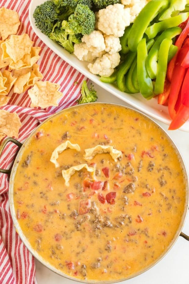 How To Make Rotel Dip With Beef?