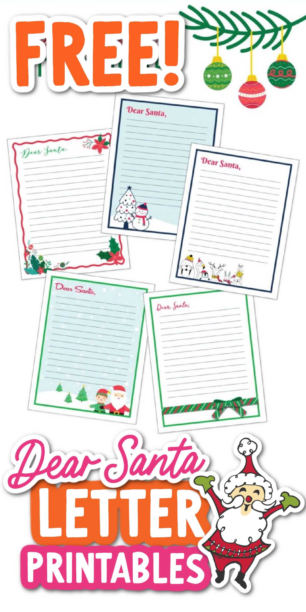 Free Printable Letters To Santa Templates - Spaceships and Laser Beams
