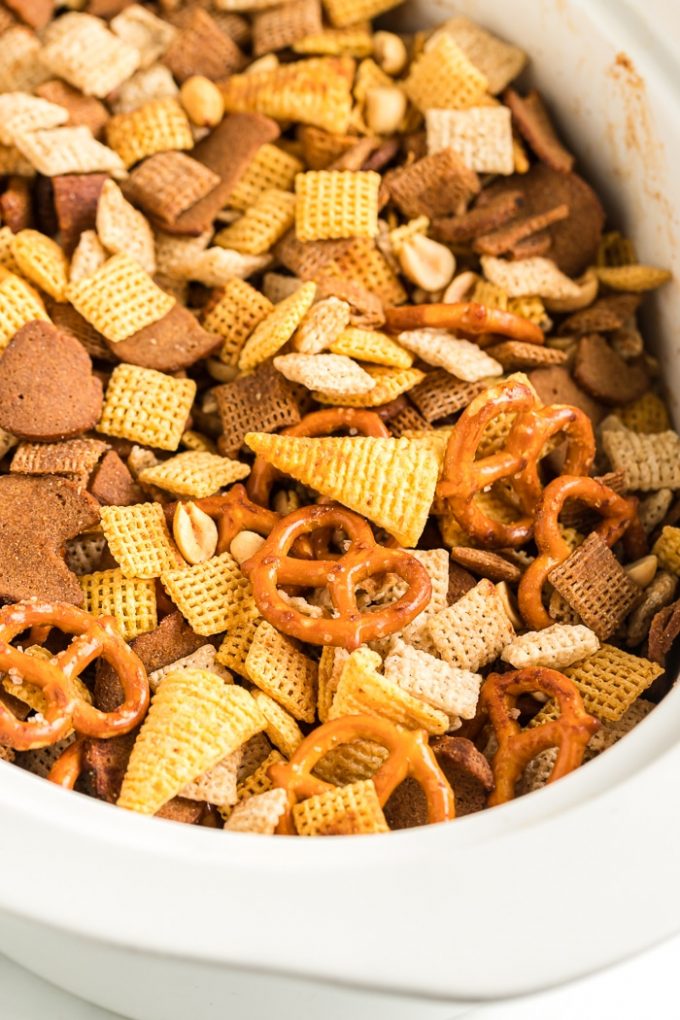 Easy Slow Cooker Chex Mix