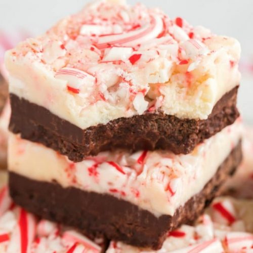 Layered Peppermint Fudge - Spaceships and Laser Beams