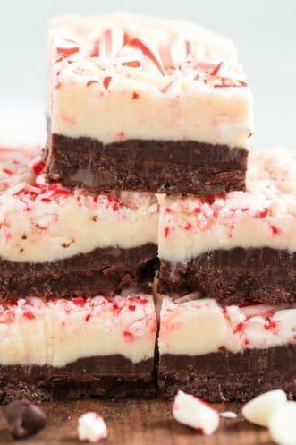 Layered Peppermint Fudge - Spaceships and Laser Beams