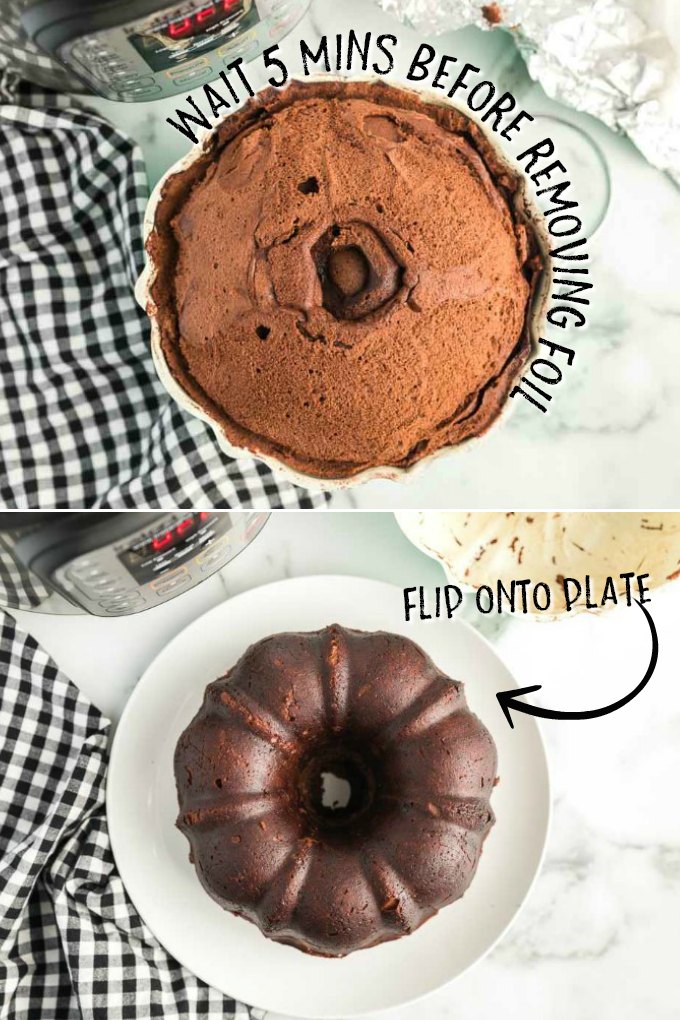 CHOCOLATE CAKE IN BUNDT PAN