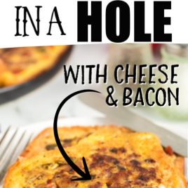 omelet in a hole on plate