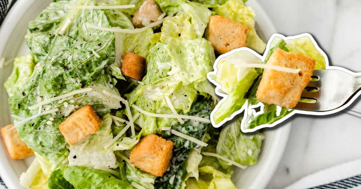 Best Caesar Salad Recipe (Easy!) - Spaceships and Laser Beams