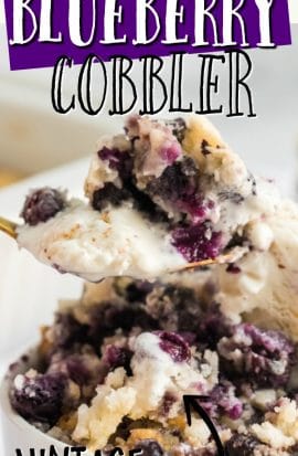 Blueberry cobbler