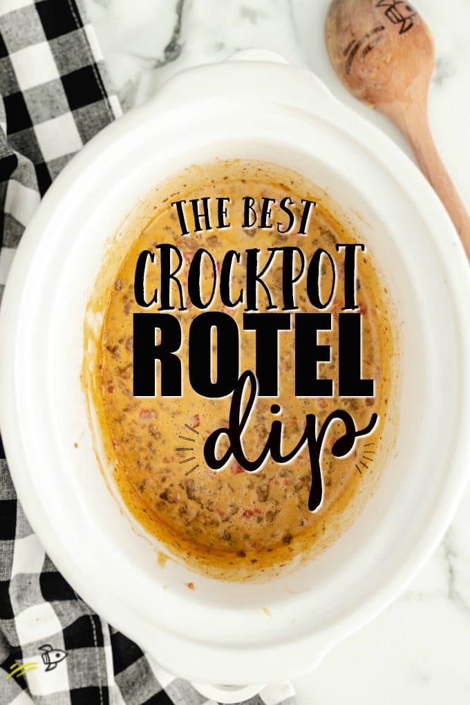 Rotel Dip in a slow cooker