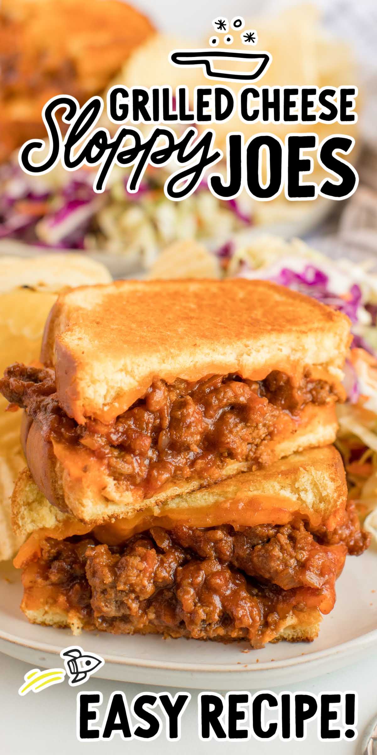 Sloppy Joe Grilled Cheese - Spaceships and Laser Beams