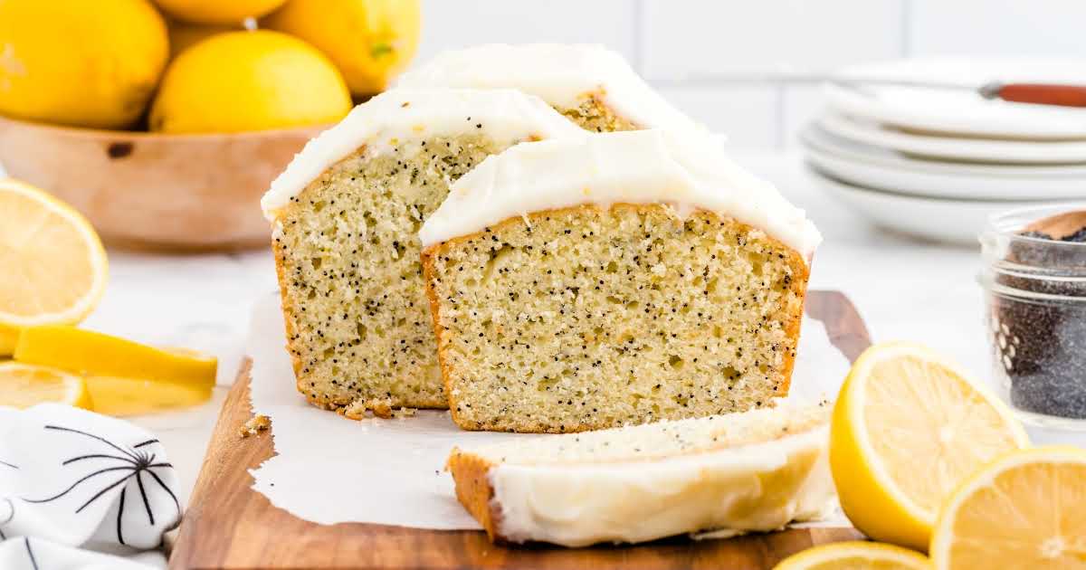 Lemon Poppy Seed Bread with Glaze (Mini or Regular) - Pumpkin 'N Spice