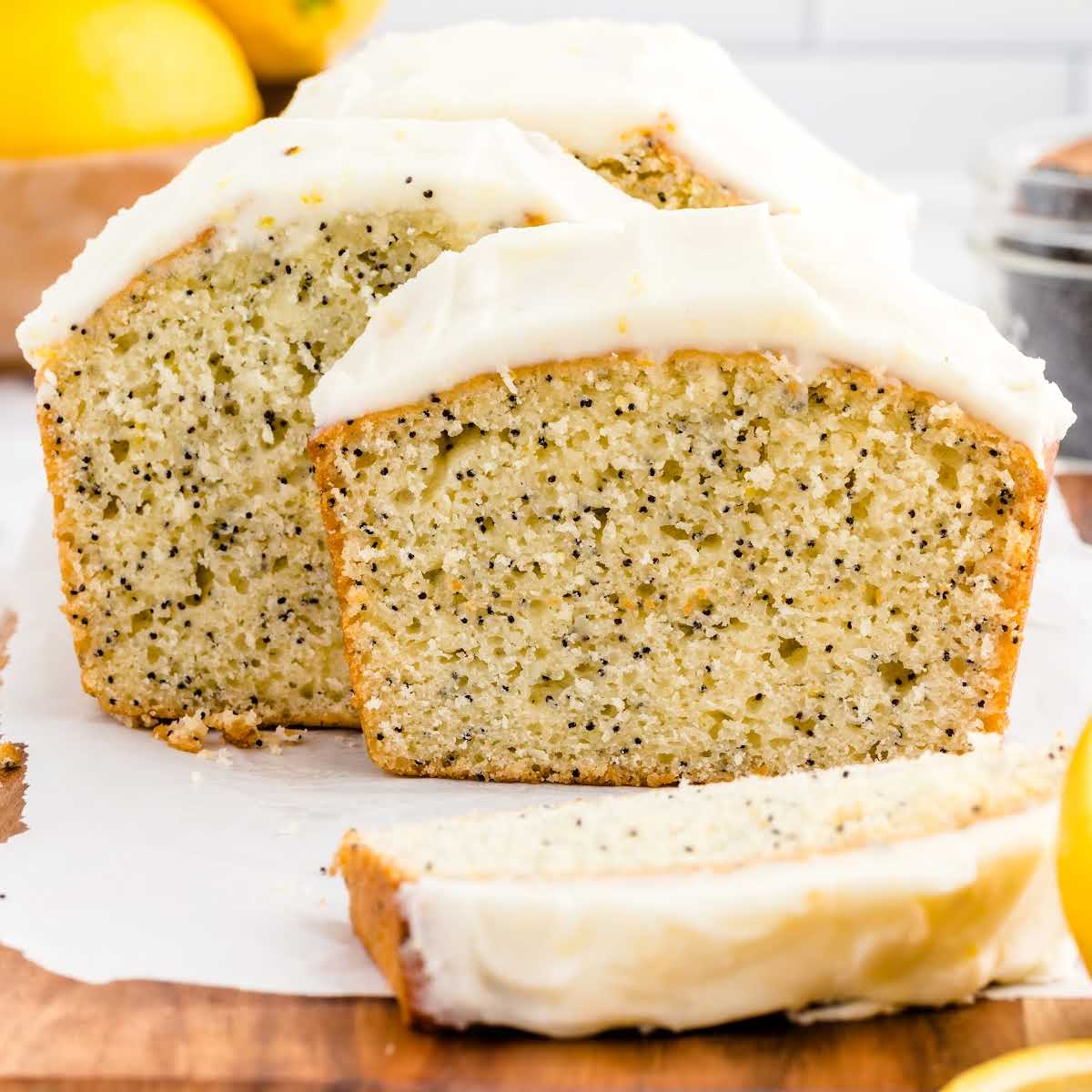 Lemon Poppy Seed Bread with Glaze (Mini or Regular) - Pumpkin 'N Spice