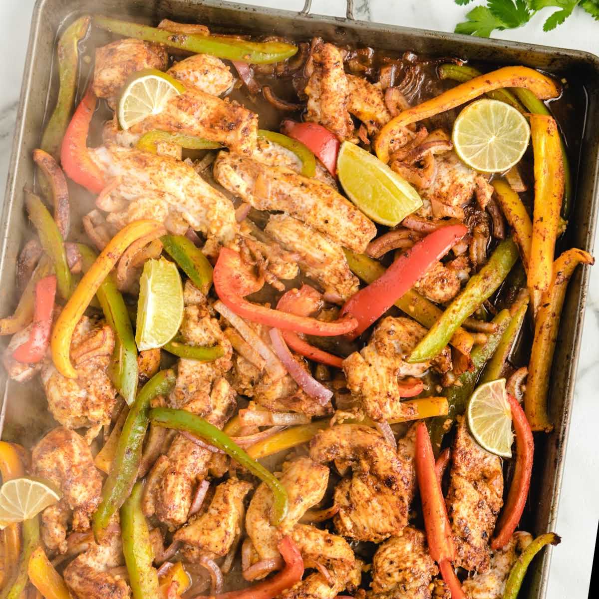 Sheet Pan Fajitas - Spaceships and Laser Beams