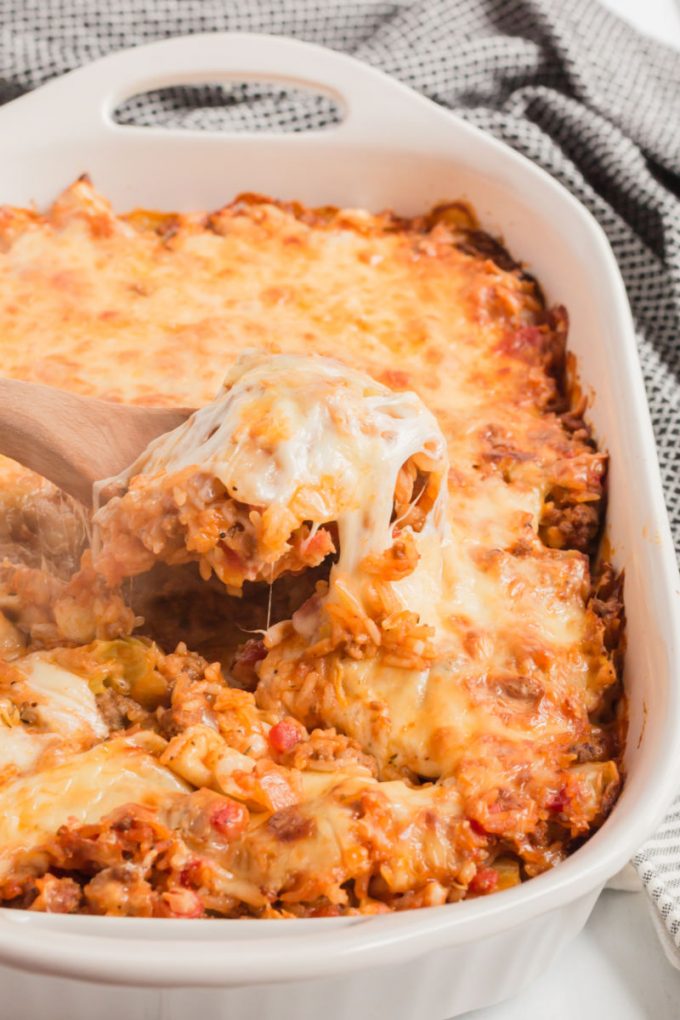 Cabbage Roll Casserole - Spaceships and Laser Beams