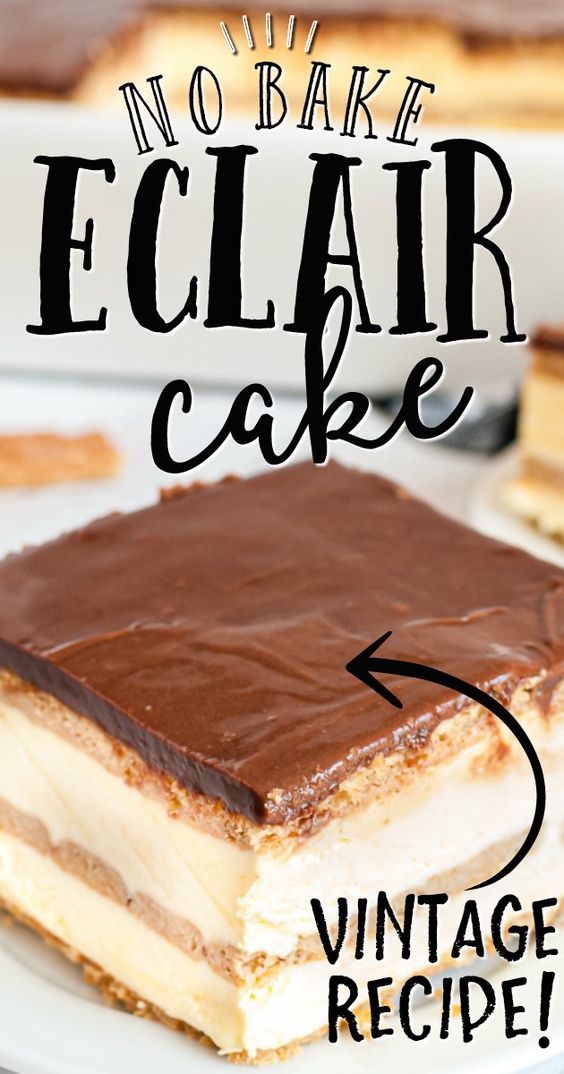 No Bake Eclair Cake Spaceships And Laser Beams