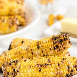 Grilled Corn on the Cob on a plate