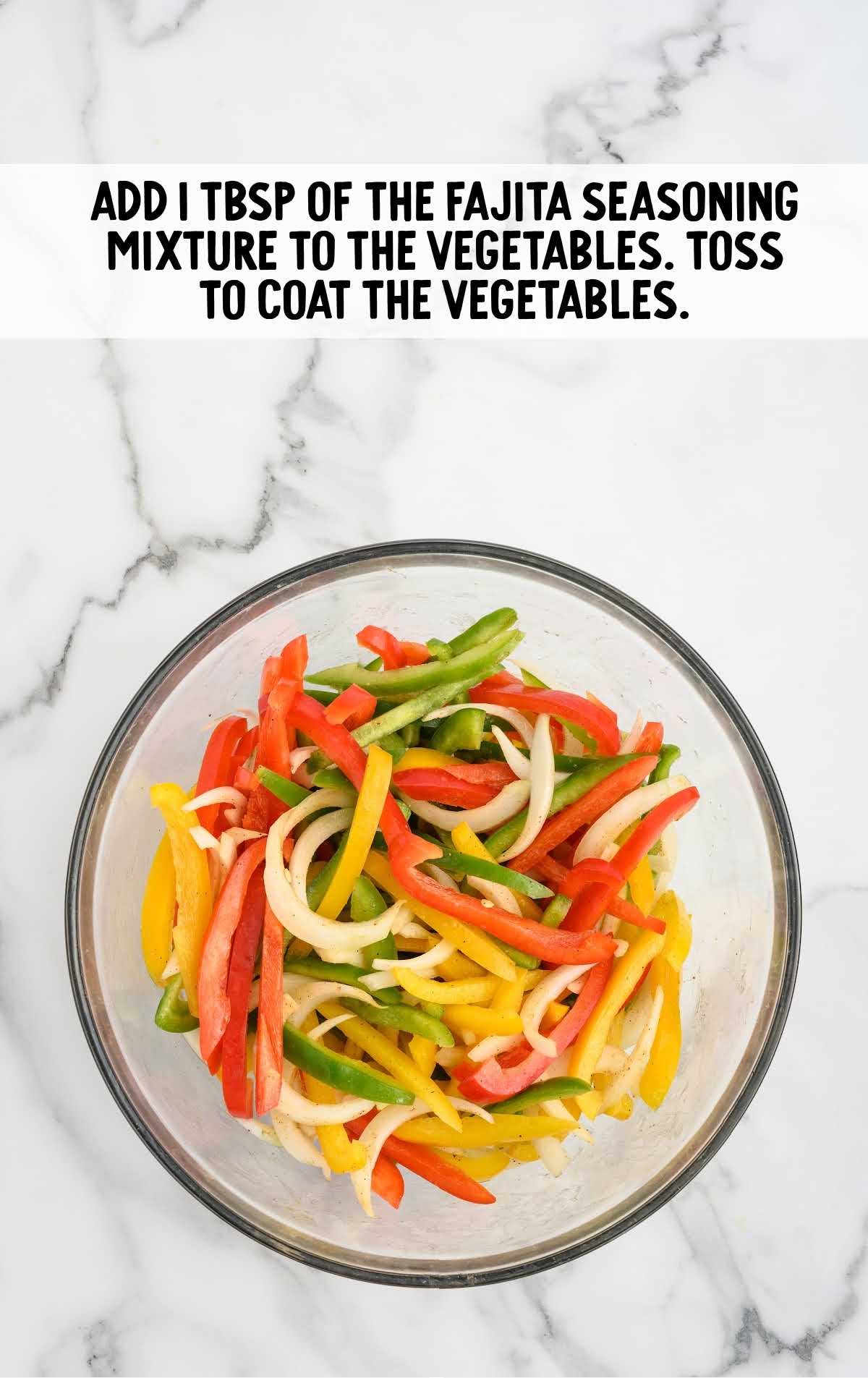 vegetables tossed in fajita seasonings