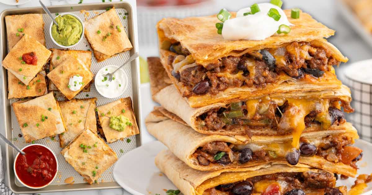 Sheet Pan Quesadillas - Spaceships and Laser Beams