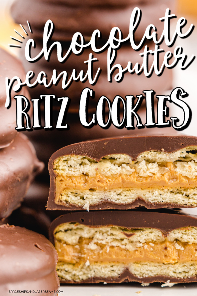 Chocolate Peanut Butter Ritz Cookies - Spaceships and Laser Beams