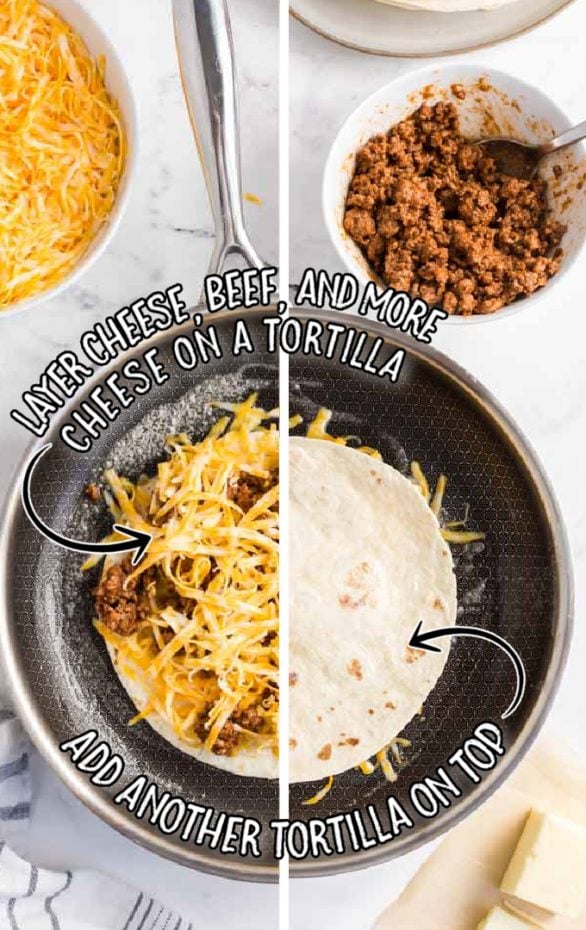 Cheesy Beef Quesadillas Spaceships and Laser Beams