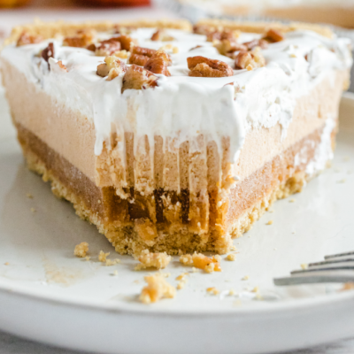 Layered Pumpkin Spice Jello Pie (No Bake) - Spaceships and Laser Beams