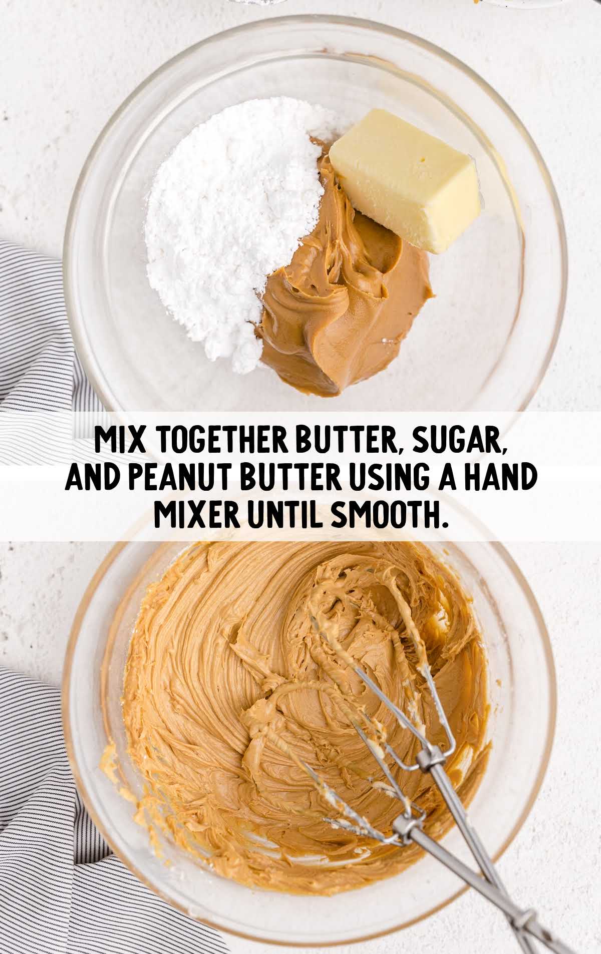 homemade peanut butter cups process shot
