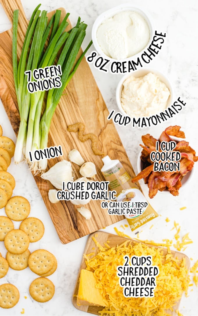 million dollar dip raw ingredients that are labeled
