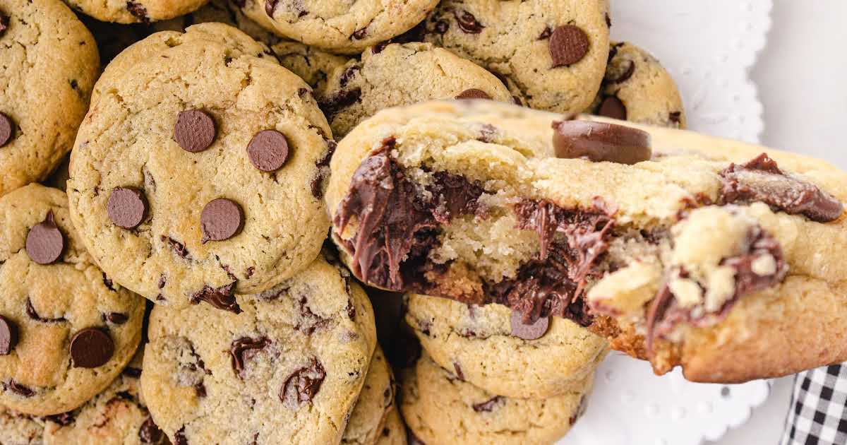 365 Days of Baking & More - Cream Cheese Chocolate Chip Cookies!!! RECIPE:   These chocolate chip cheesecake cookies are a  decadent combination of two of the most popular desserts. If you're