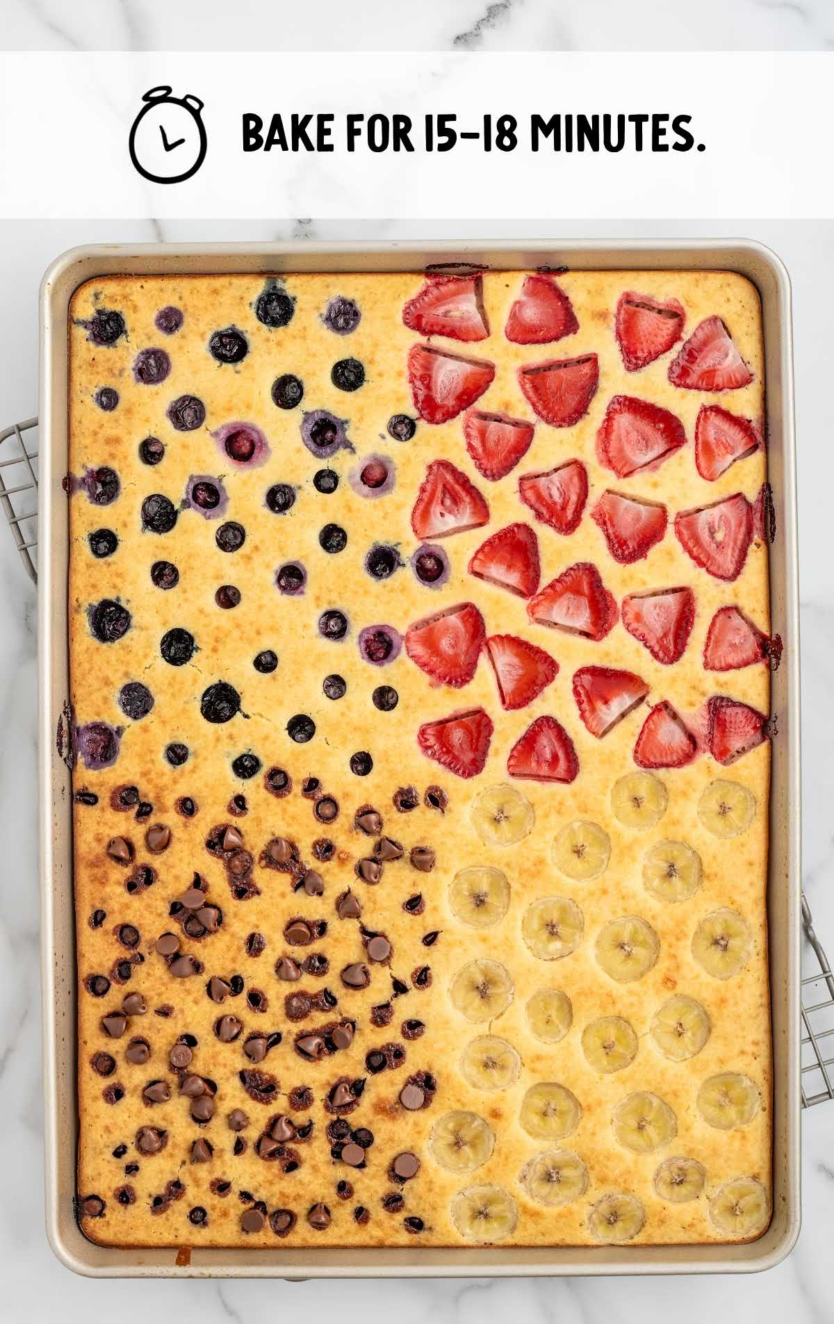 pancakes baked in a sheet pan