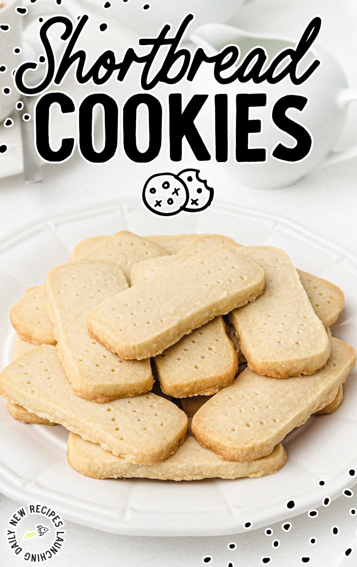 a plate of Shortbread Cookies