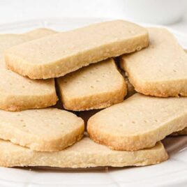 a plate of Shortbread Cookies