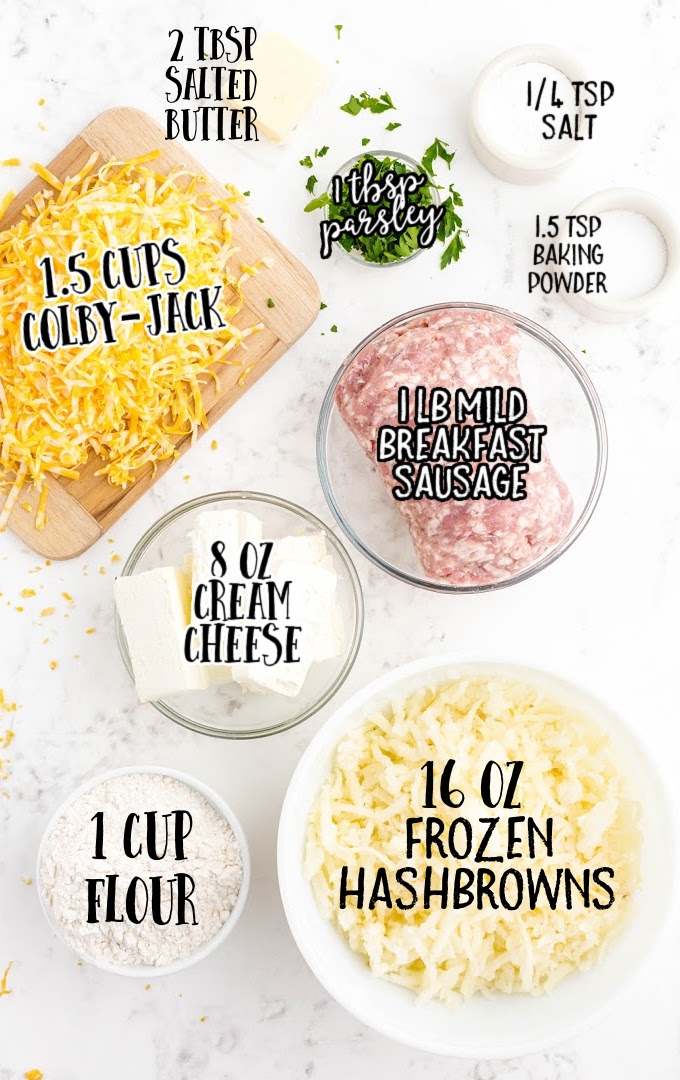 hashbrown bites raw ingredients that are labeled