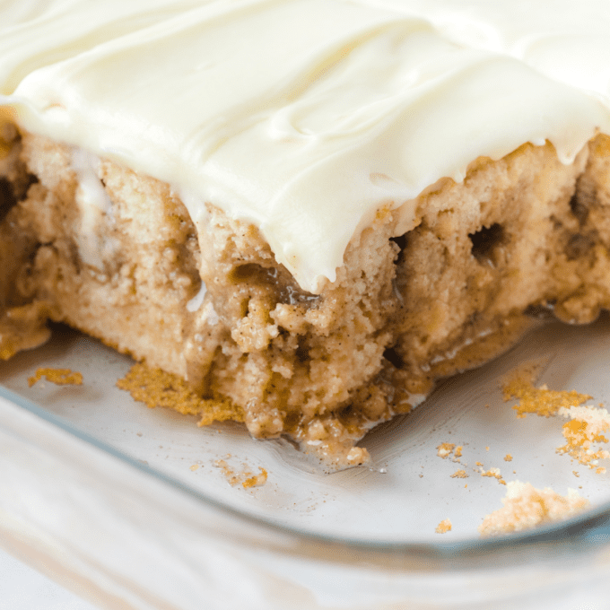 Cinnamon Roll Poke Cake-image
