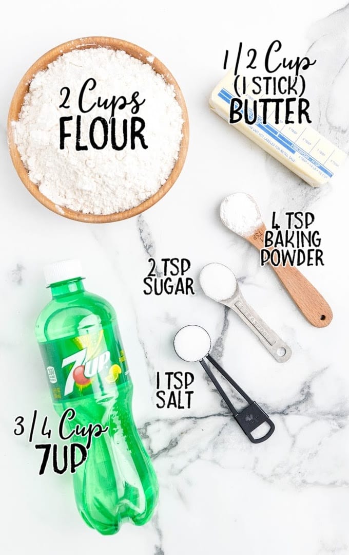 7up biscuits raw ingredients that are labeled