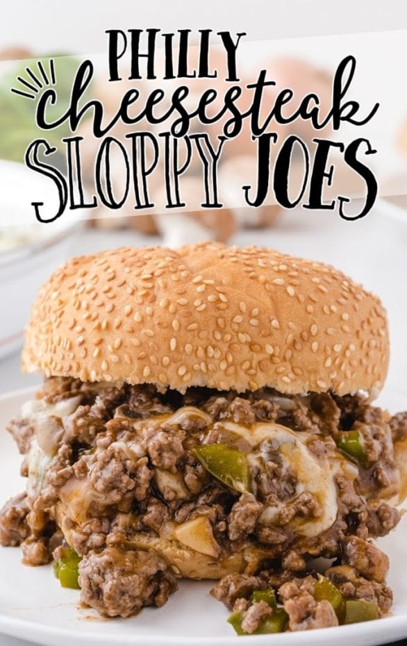 Philly Cheesesteak Sloppy Joes - Spaceships and Laser Beams