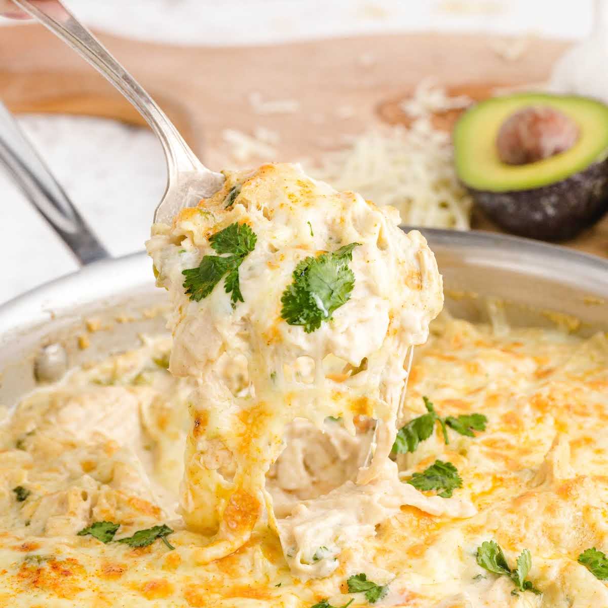 White Chicken Enchilada Skillet-image
