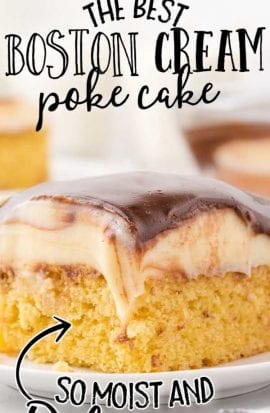 Boston Cream Poke Cake - Spaceships and Laser Beams