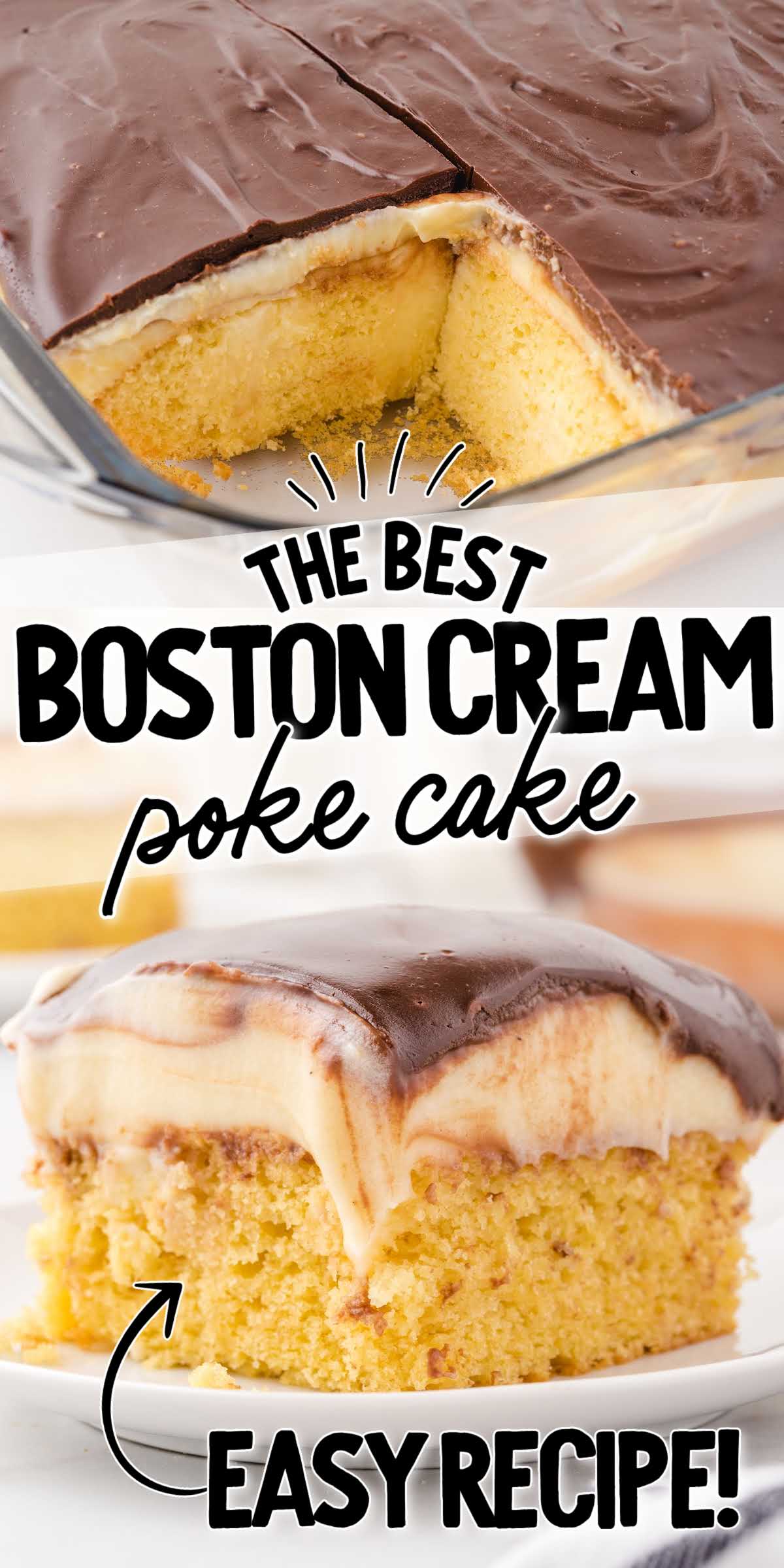 Easy Boston Cream Cake - Spaceships and Laser Beams