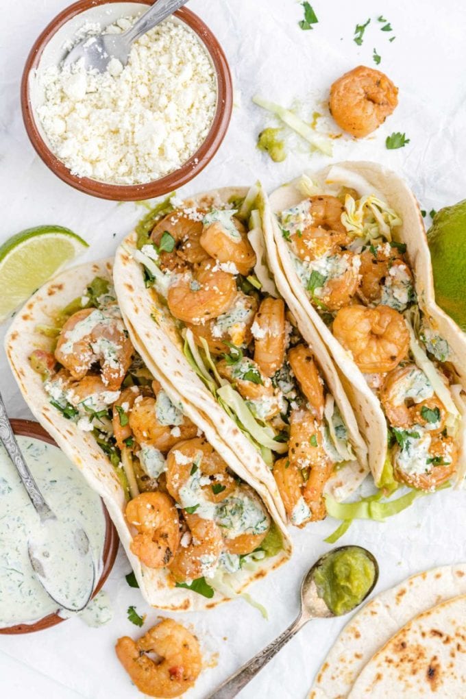 Chicken and Shrimp Tacos - Spaceships and Laser Beams
