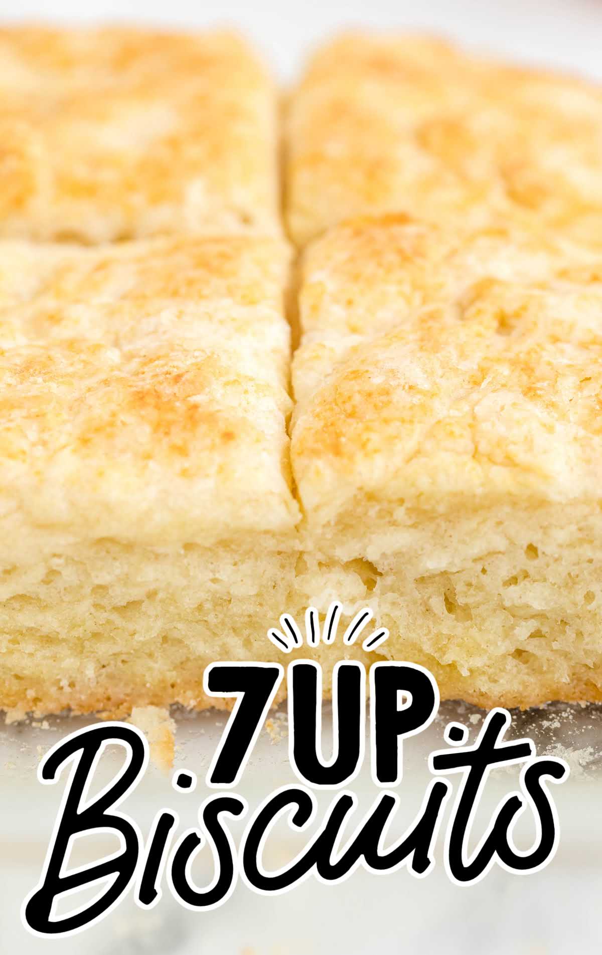 close up shot of 7up biscuits
