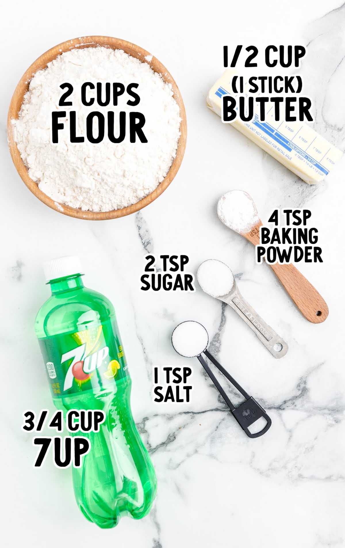 7up biscuits raw ingredients that are labeled