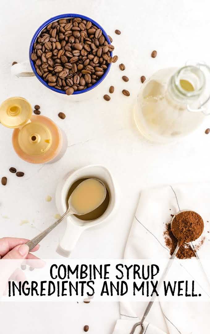 syrup ingredients being combined