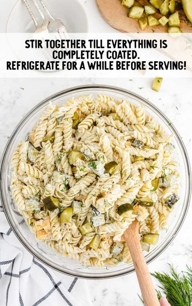 Dill Pickle Pasta Salad - Spaceships and Laser Beams