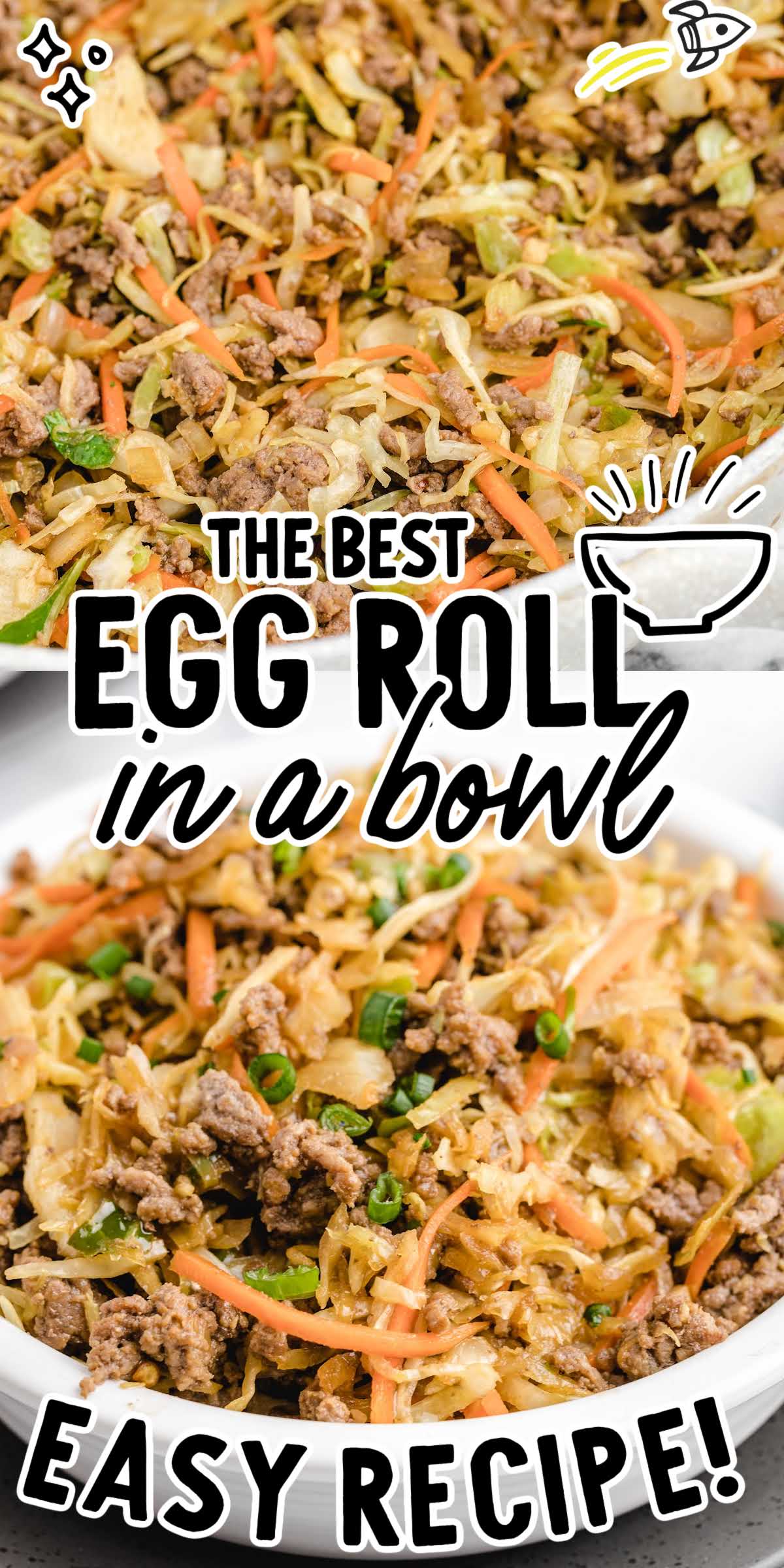 Egg Roll Bowls - Spaceships and Laser Beams
