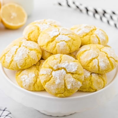 Lemon Crinkle Cookies - Spaceships and Laser Beams