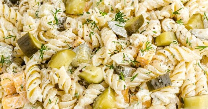 Dill Pickle Pasta Salad