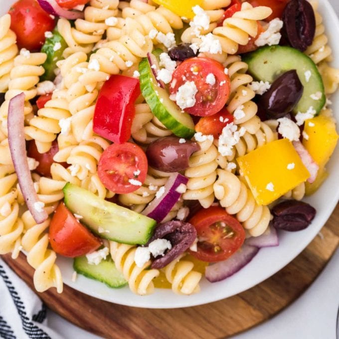 Greek Pasta Salad - Spaceships and Laser Beams