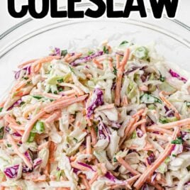 close up shot of Classic Coleslaw in a bowl
