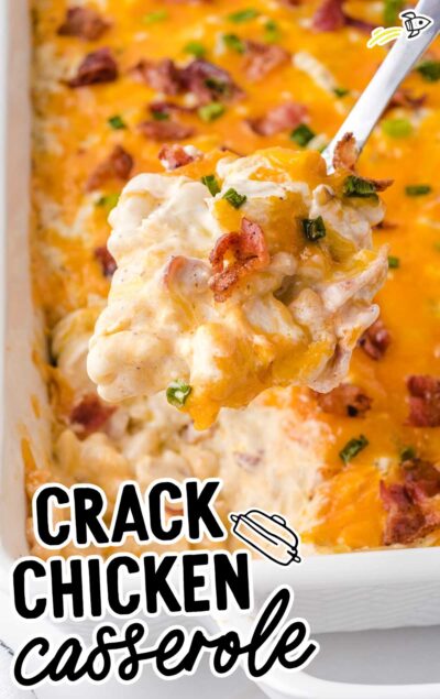 Cheesy Crack Chicken Casserole - Spaceships and Laser Beams