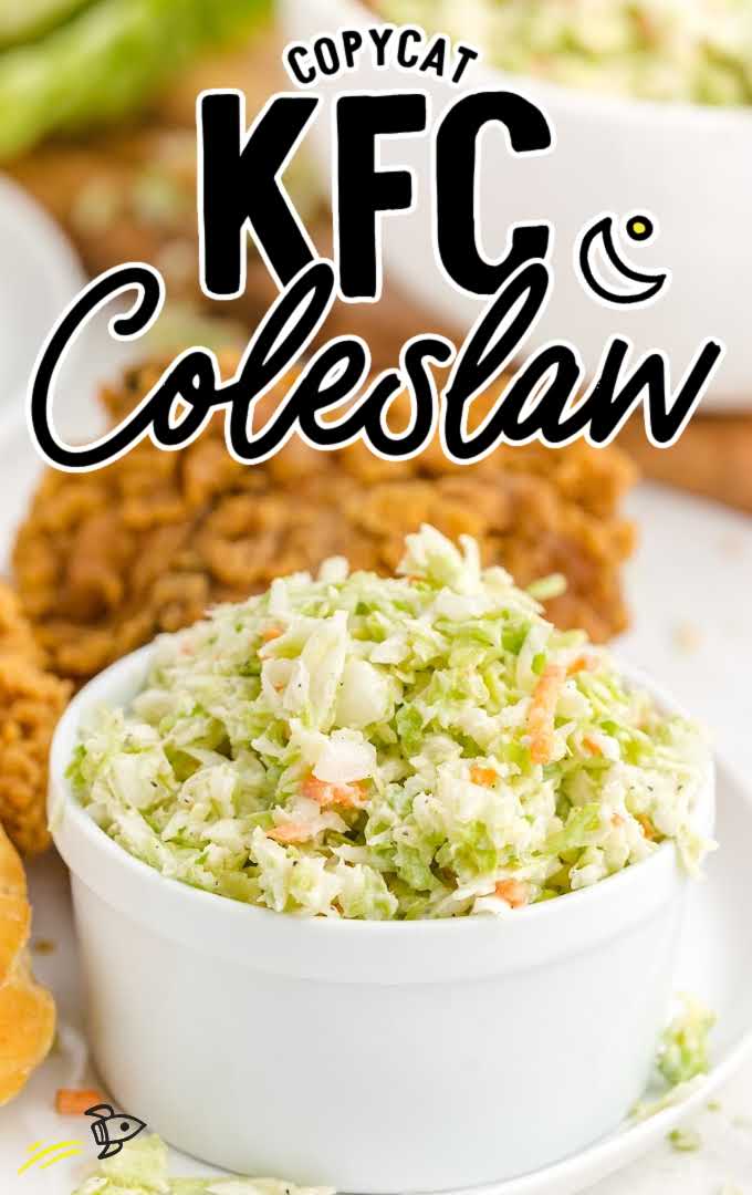 copycat kfc coleslaw with fried chicken