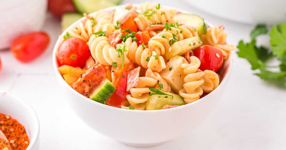 Greek Pasta Salad - Spaceships and Laser Beams