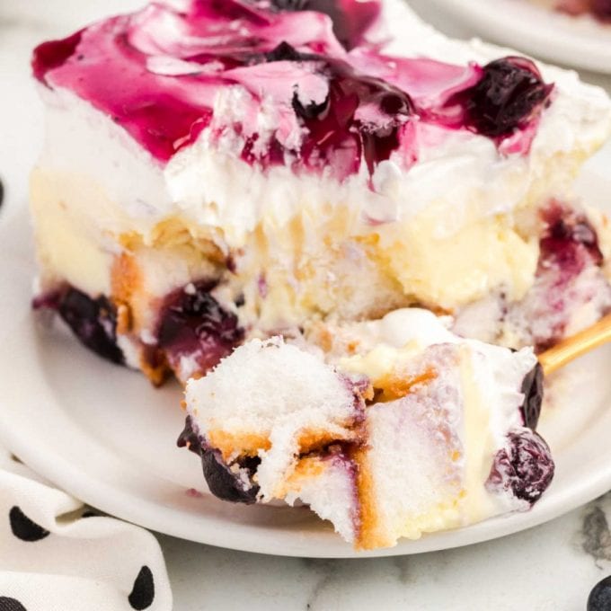 Blueberry Angel Food Cake - Spaceships And Laser Beams