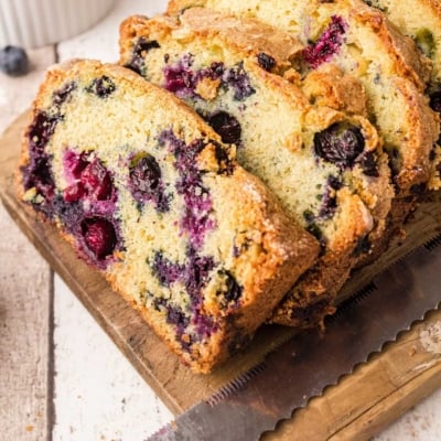 Homemade Blueberry Bread Loaf - Spaceships and Laser Beams